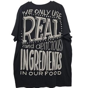 Chipotle Employee We only use real Ingredients‎ Black Uniform Loomstate Unisex L